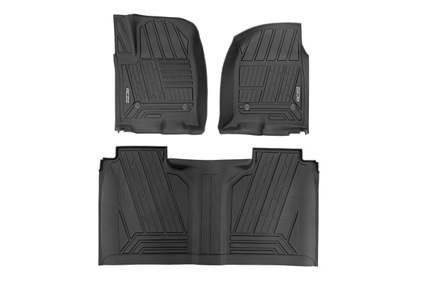 Flex-Fit Floor Mats | FR & RR | FR Bucket | Crew | Chevy/GMC 1500/2500HD/3500HD (19-25 & Classic)