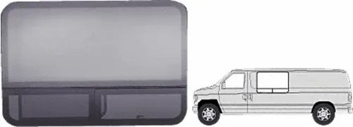 C. R. Laurence Ford E-Series Driver Side Forward Window T-Slider