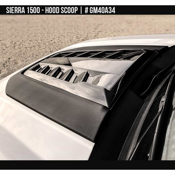 2019-2023 GMC Sierra 1500 Hood Scoop  Painted  Satin Black Install Ready