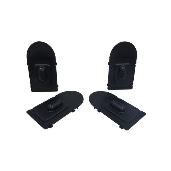 Molded Running Board Light Cavity Cover-Step Board Black Plastic Light Cavity Cover 2/pkg