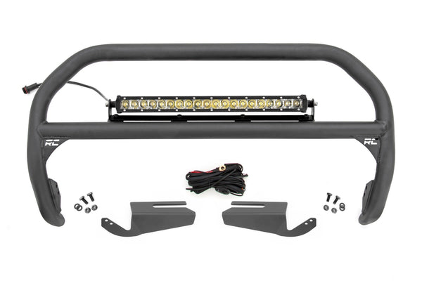Nudge Bar | 20 Inch Chrome Single Row LED | OE Modular Steel | Ford Bronco (21-25)