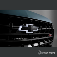 Chevy Tahoe Front Illuminated And Rear Non-Illuminated Bowtie Emblems In Black - 85062596
