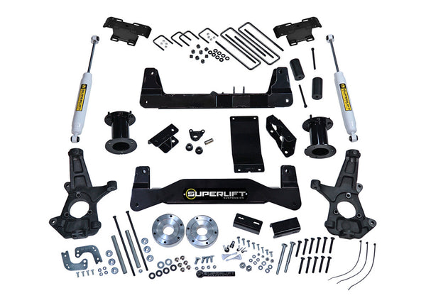 6.5" Lift Kit-14-16 Silv/Sierra 1500 4WD w OE Cast Stl Ctrl Arms w SL Rr Shcks