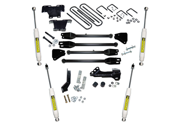 4" 4-Link Lift Kit - 17-22 F-250/F-350 4WD - Diesel - w/ SL Shocks