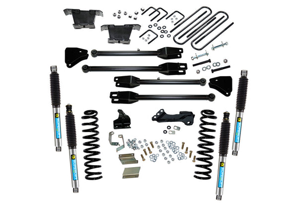 4" Lift Kit - 11-16 F250/F350 4WD - Dsl w/ 4-Link Conversion & Bil Shocks