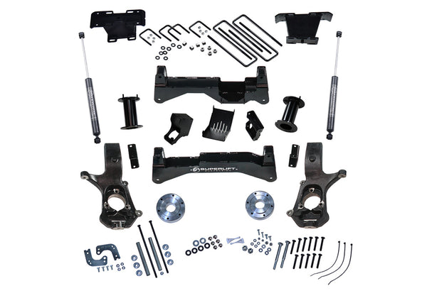 8" Lift Kit - 07-16 Silv/Sierra 1500 4WD w/ Cast Steel Ctrl Arms w/Bil Rr Shocks