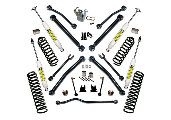 4" Lift Kit - 07-18 Wrangler JK - 2-door - w/ Reflex Ctrl Arms & SL Shocks