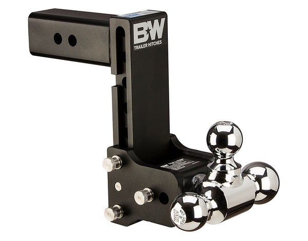 Black Tow & Stow Hitch (7" drop x 7 1/2" Rise) Tri Ball (1 7/8" x 2" x 2-5/16") for 2.5" Receiver