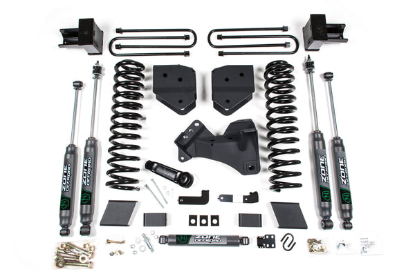 Zone Offroad 4" Suspension System 2017-2019 Ford F250/F350 4WD F48N/F50N