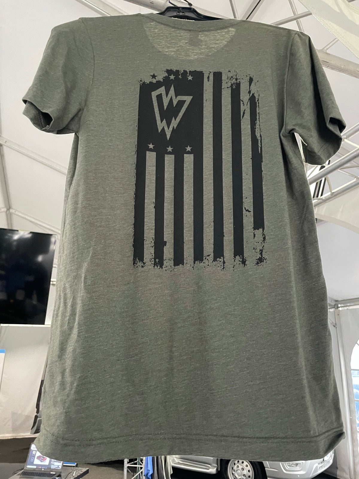 Waldoch Flag Military Green soft T-Shirt